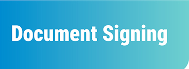 Support Document Signing Header